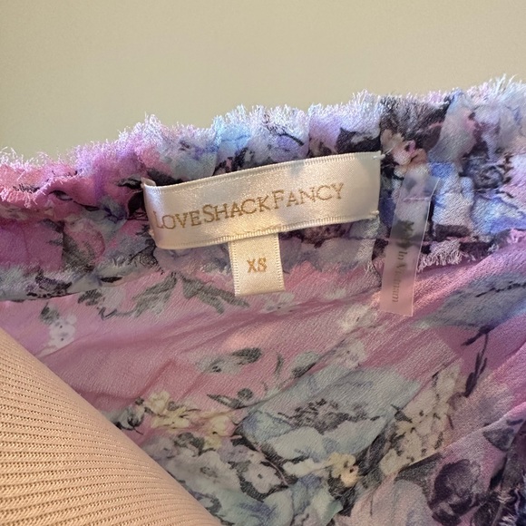 Love shack fancy purple floral dress. Size XS - Picture 3 of 3
